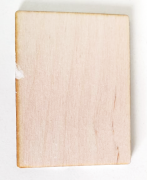 Магнит деревянный  прямоугольный (80 x 60 мм)